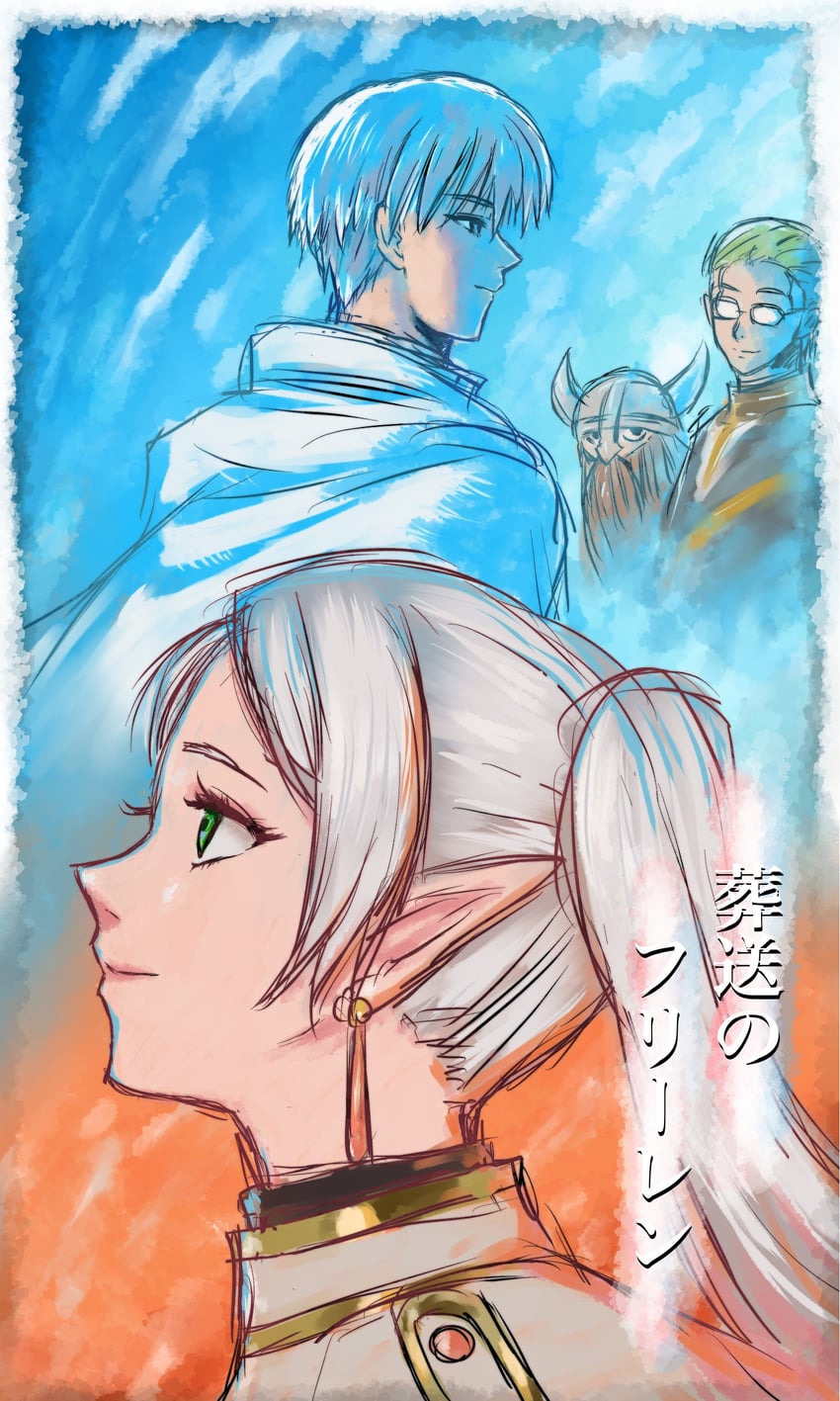 frieren, himmel, eisen, and heiter (sousou no frieren) drawn by alto_(natsusansai)
