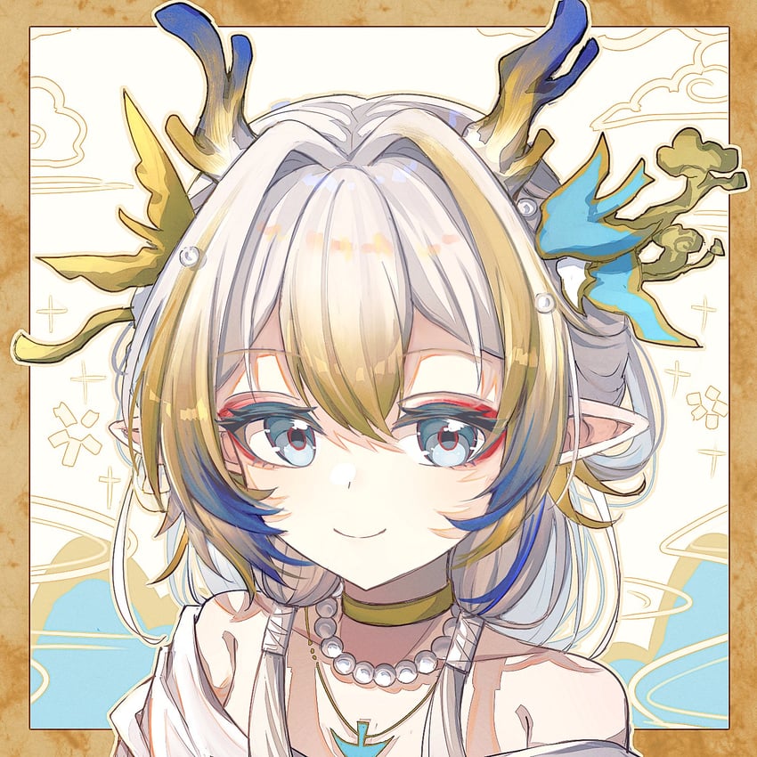 shu (arknights and 1 more) drawn by aoko_(amamiya_aoko)
