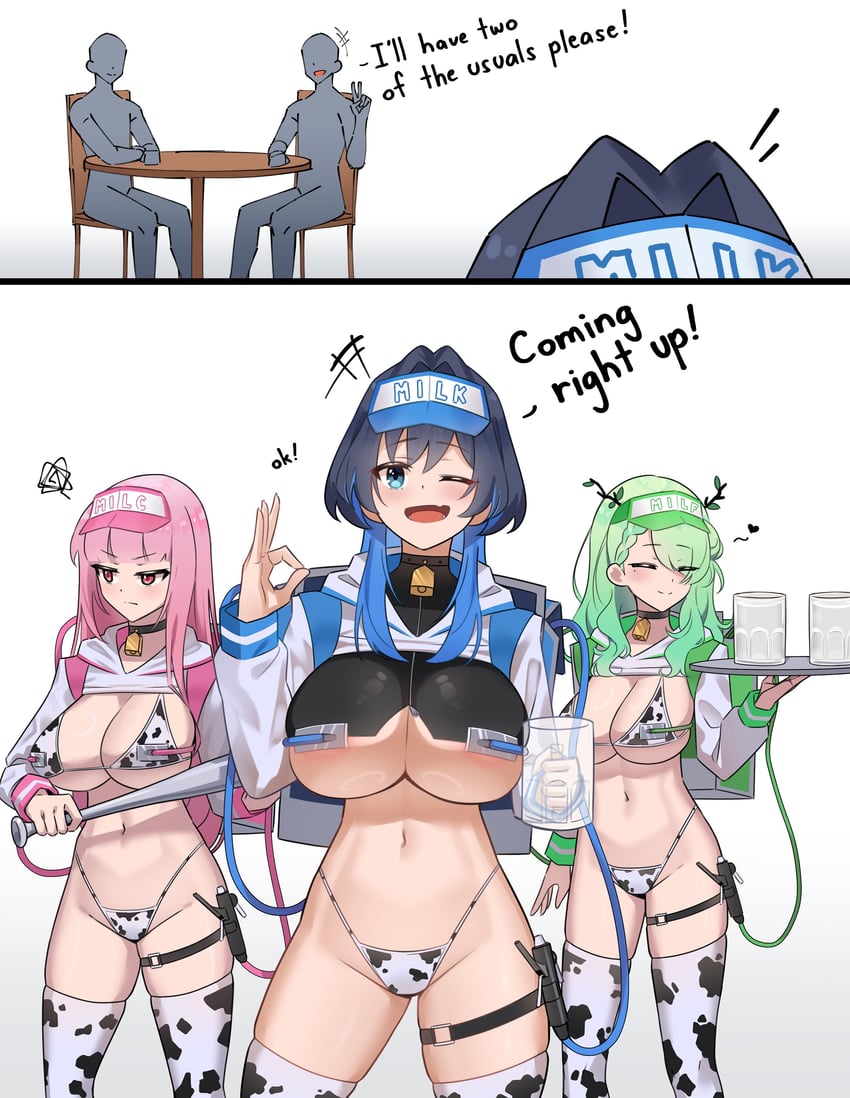 mori calliope, ouro kronii, and ceres fauna (hololive and 1 more) drawn by dotonburi