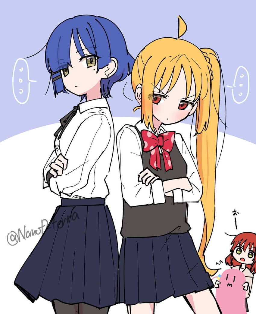 gotoh hitori, kita ikuyo, ijichi nijika, and yamada ryo (bocchi the rock!) drawn by nanod_(key1530)