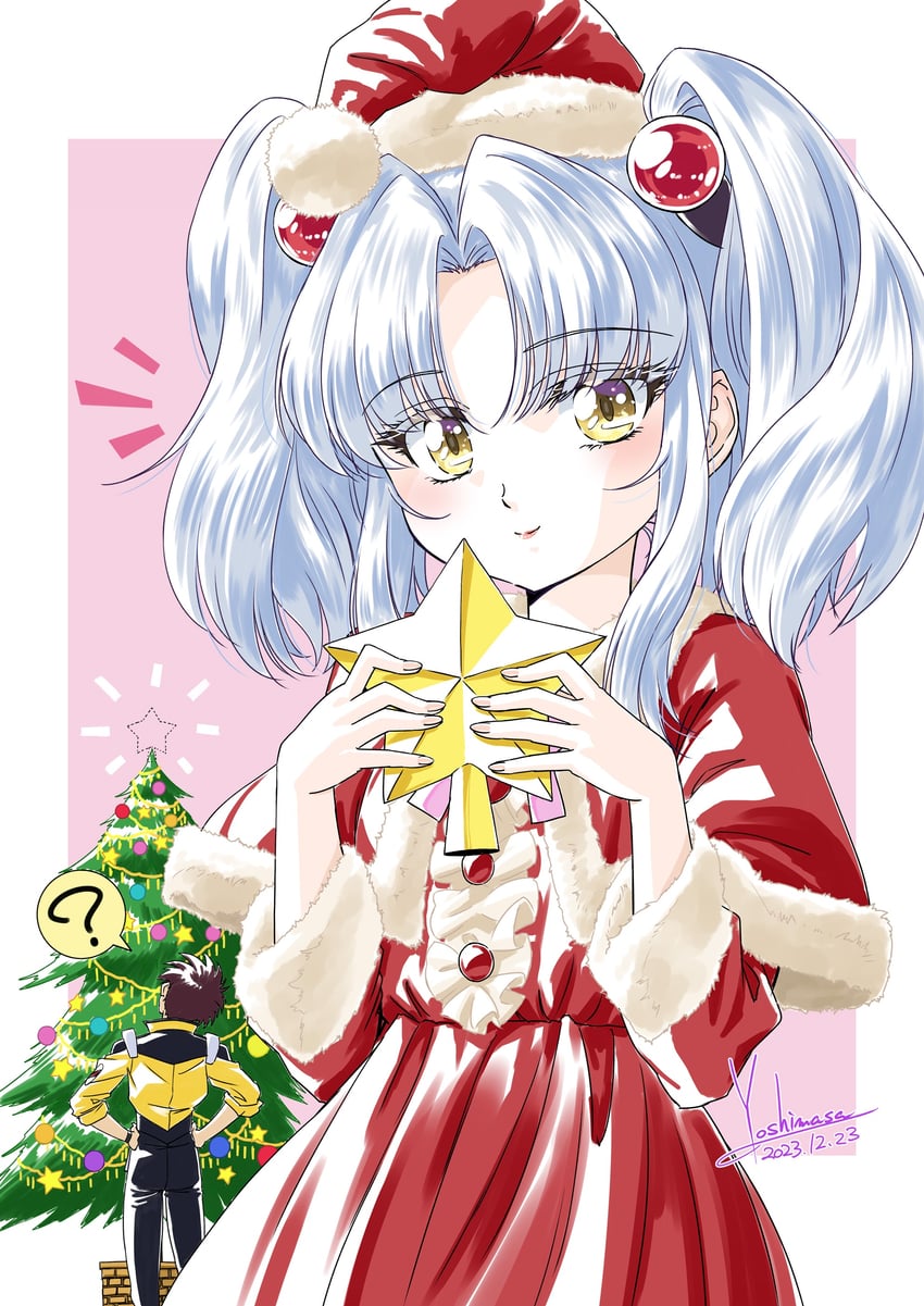hoshino ruri and tenkawa akito (kidou senkan nadesico) drawn by yoshinaga_masahiro