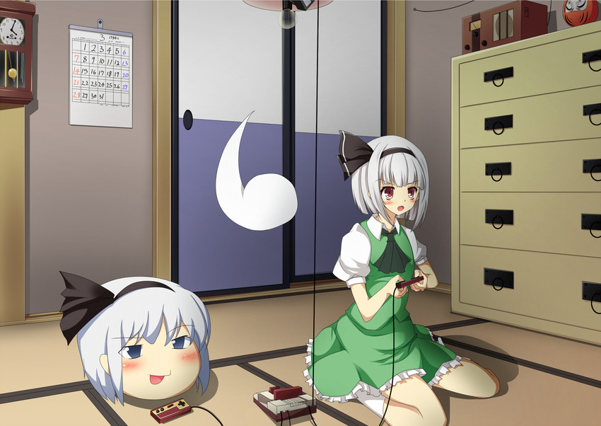 konpaku youmu, eska, and biim (touhou and 1 more) drawn by szk