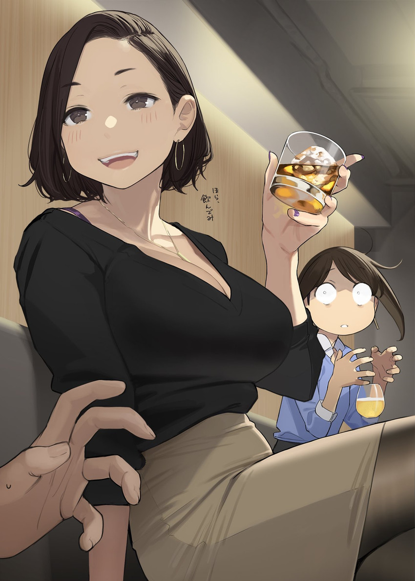 douki-chan and senpai-san (ganbare douki-chan) drawn by yomu_(sgt_epper)