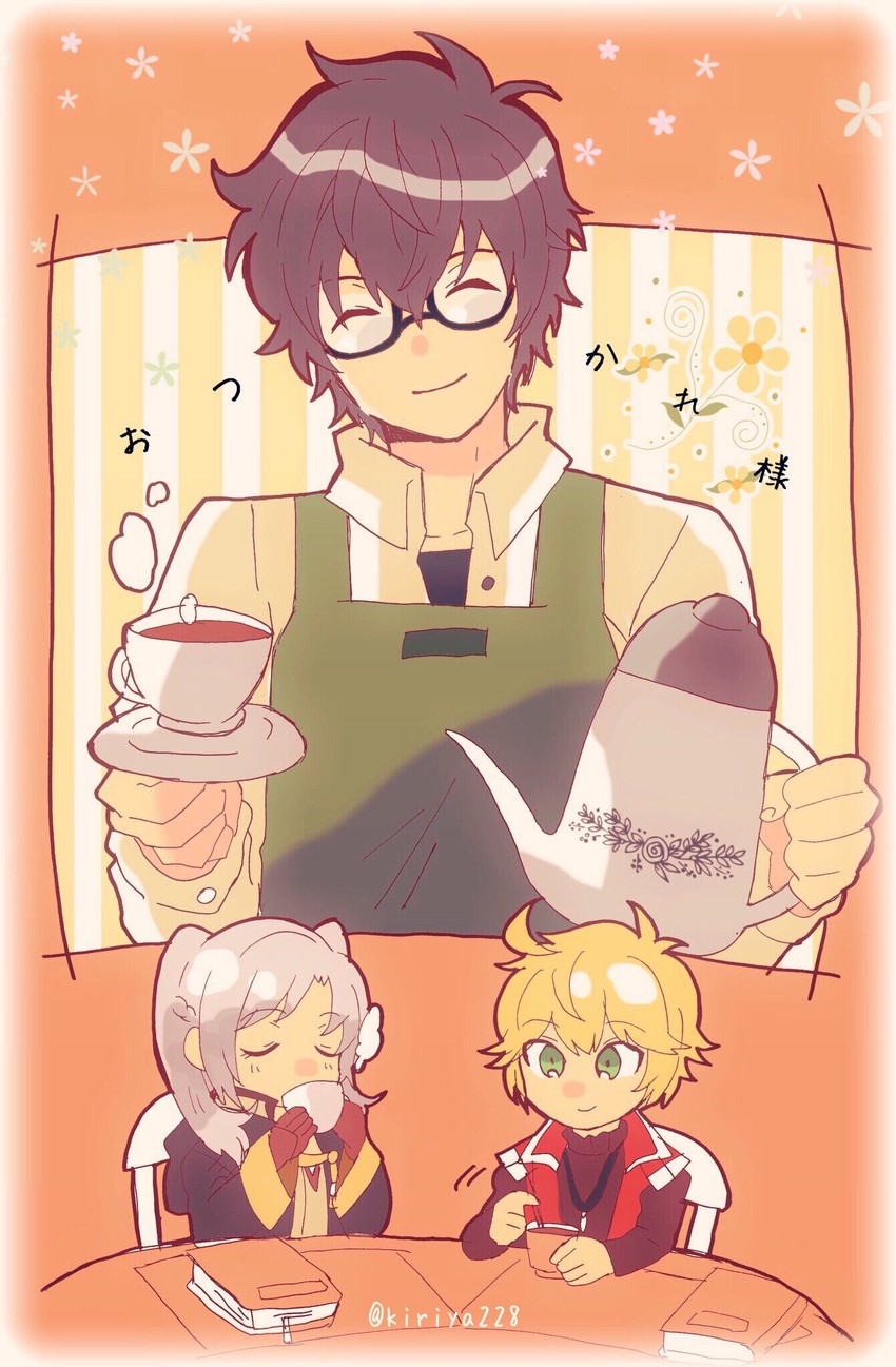 amamiya ren, female robin, and shulk (fire emblem and 6 more) drawn by kiriya_(552260)