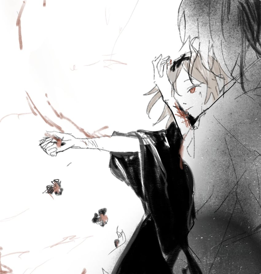 senri tsurubami and zuifeng tenkai (len'en) drawn by shengji