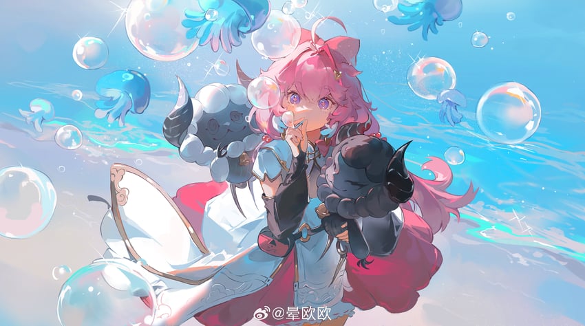 encore, cloudy, and cosmos (wuthering waves) drawn by yunouou10
