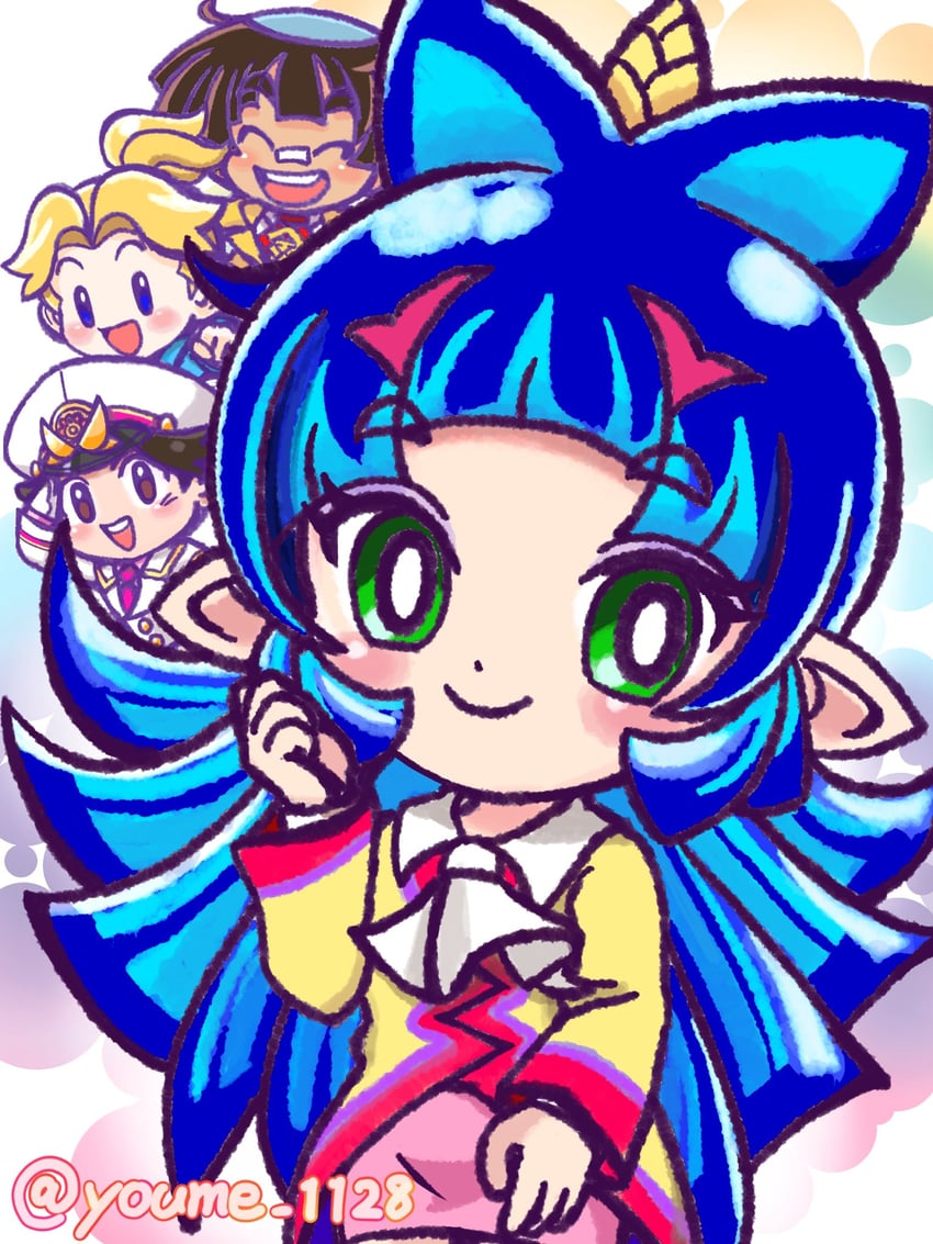 urashima, momotarou, kintarou, and yashahime (momotarou dentetsu) drawn by suruga_kanade