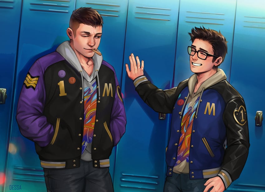 david king and dwight fairfield (dead by daylight) drawn by dessa_nya
