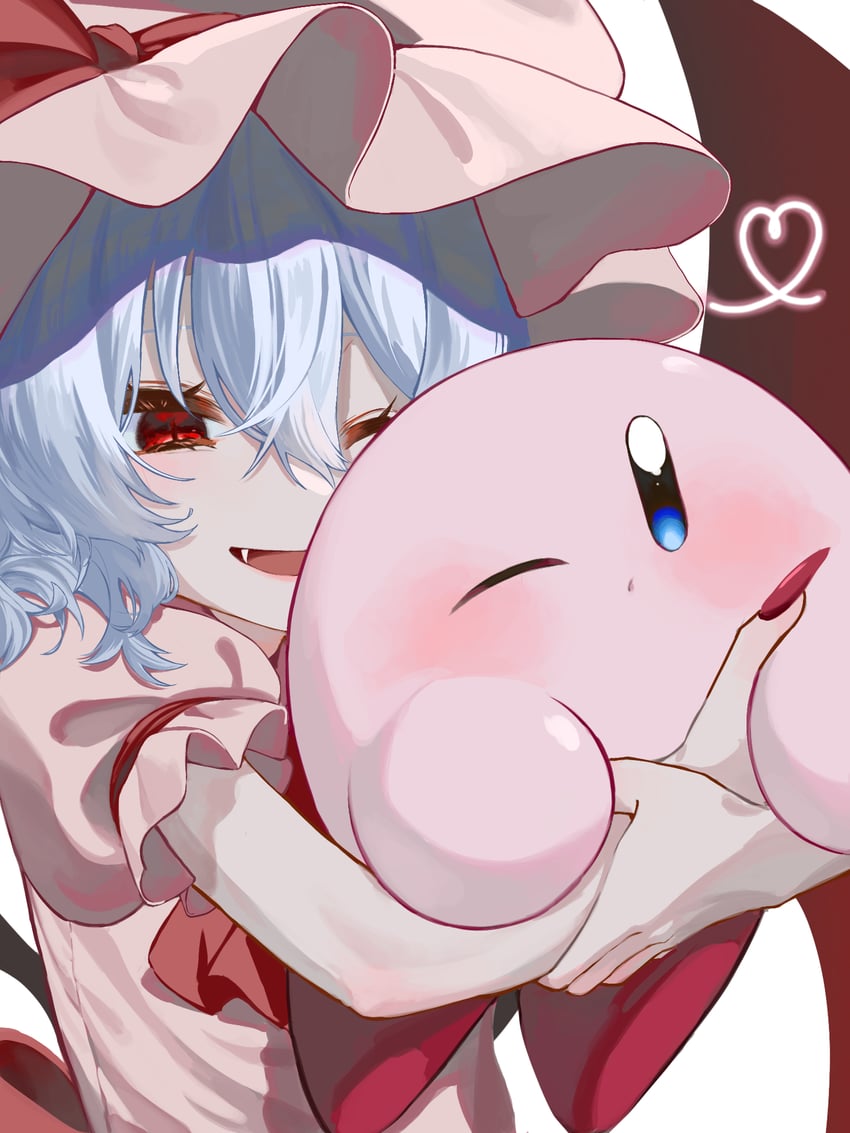 remilia scarlet and kirby (touhou and 1 more) drawn by shake_wo_san