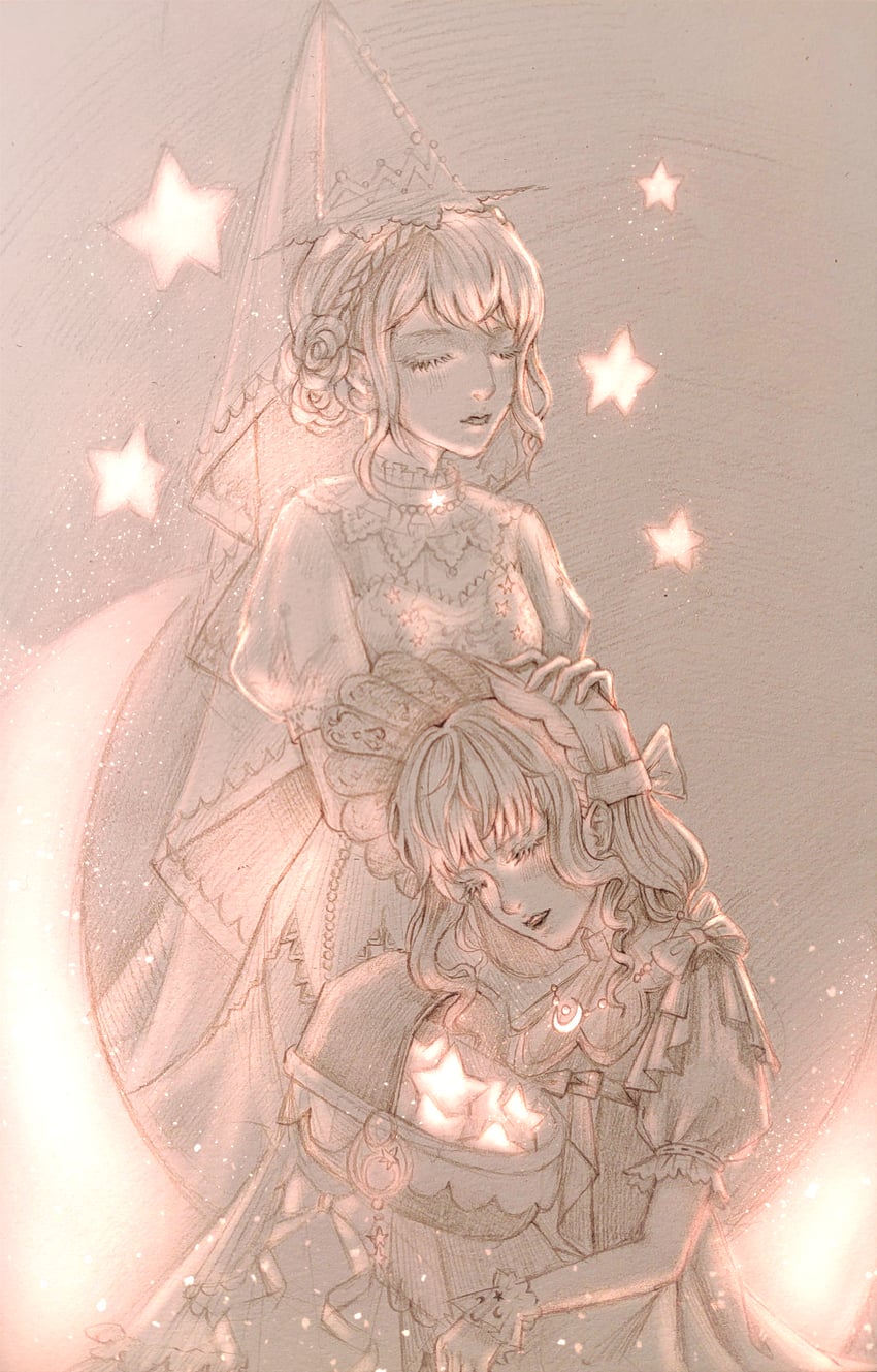 sugary lullaby and starlight variations (nikki and 1 more) drawn by xxyt-xx