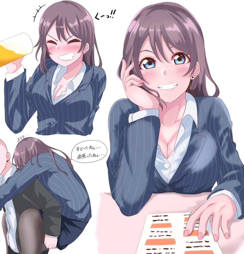 watanabe you (love live! and 1 more) drawn by yotunu_911