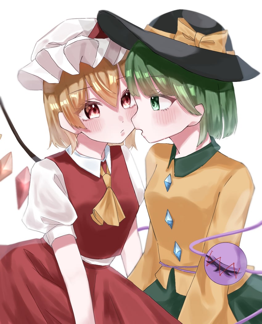 flandre scarlet and komeiji koishi (touhou) drawn by soru_nanase