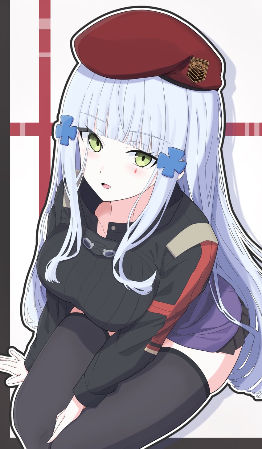 hk416 and klukai (girls' frontline and 1 more) drawn by uchikata_takeaki