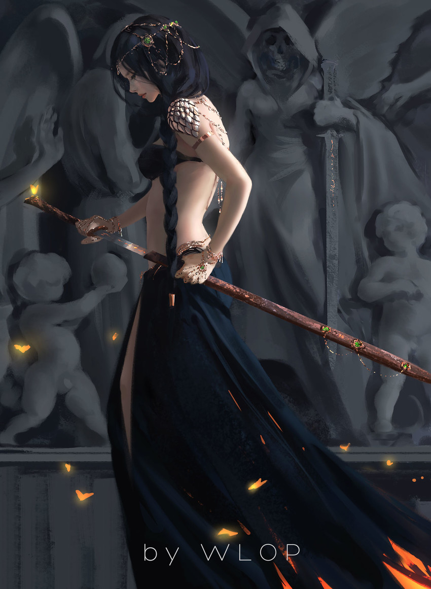 princess aeolian drawn by wlop