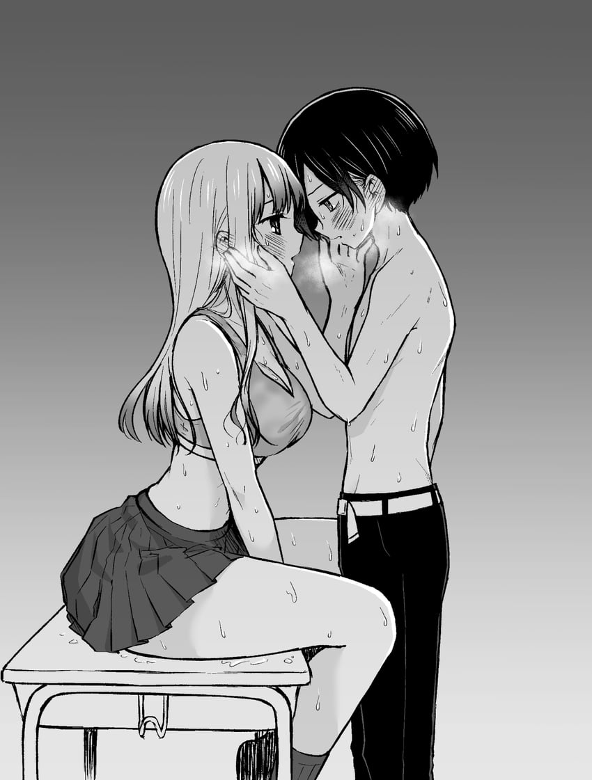 yamada anna and ichikawa kyoutarou (boku no kokoro no yabai yatsu) drawn by zeroasann