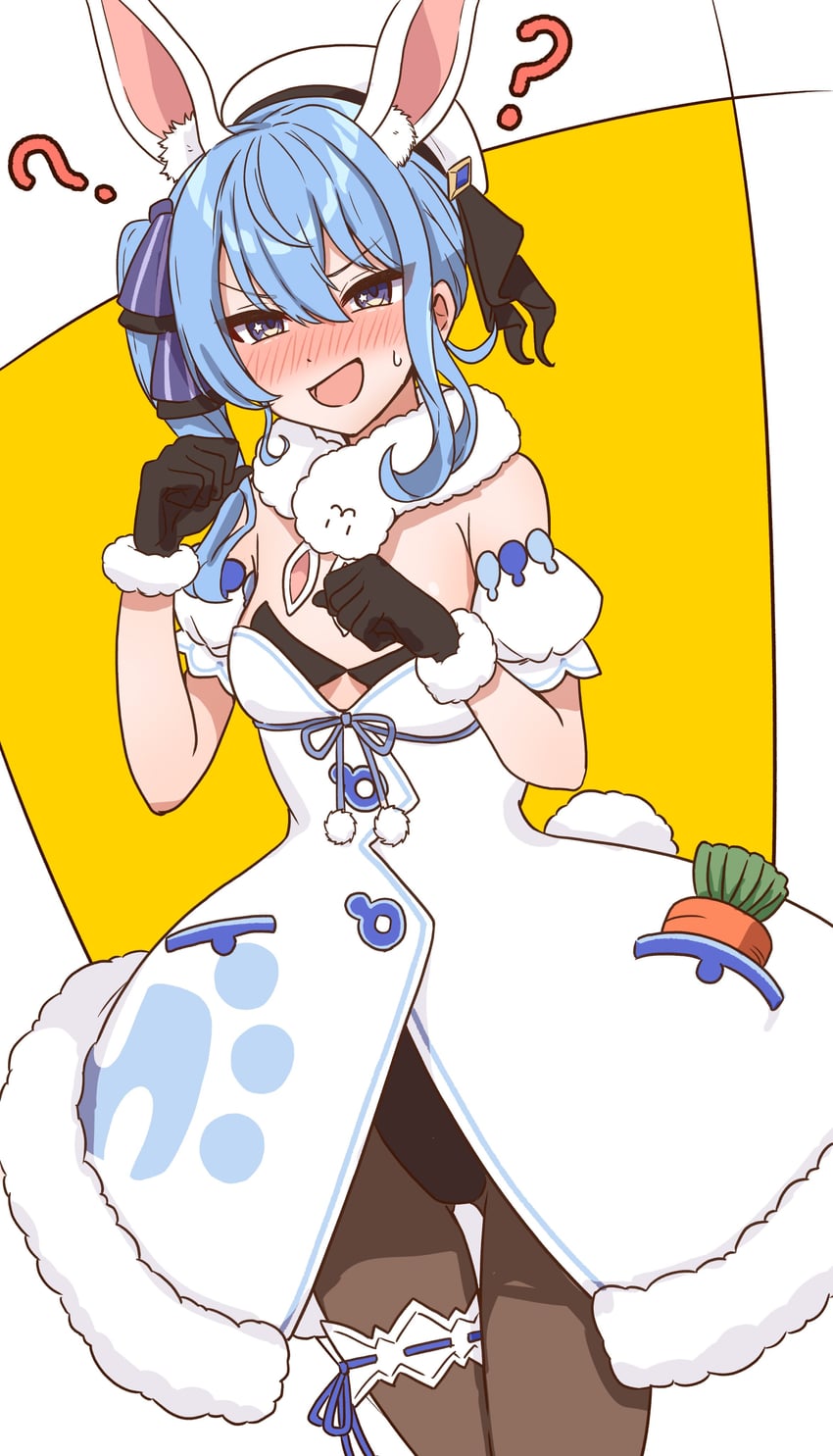 hoshimachi suisei and usada pekora (hololive) drawn by aka_fuji