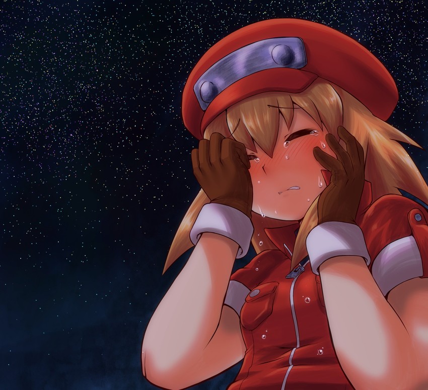 roll caskett (mega man and 1 more) drawn by m.m