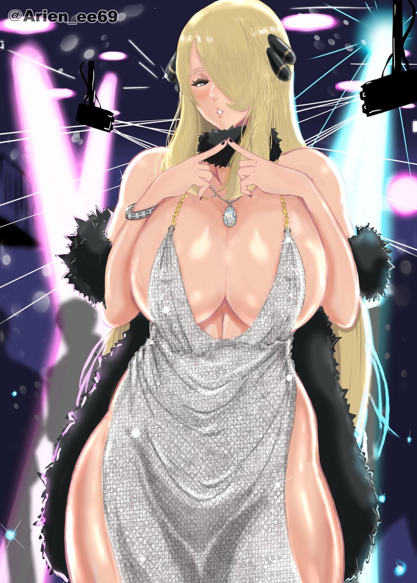 cynthia and st. louis (pokemon and 2 more) drawn by jade6699