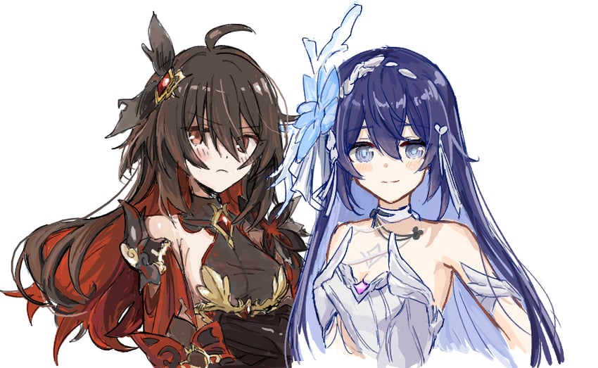 seele vollerei and seele (honkai and 1 more) drawn by ioichiha and ohoolthu