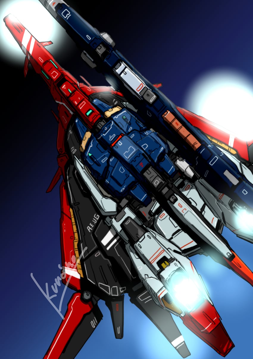 zeta gundam (gundam and 1 more) drawn by kuroneko_koubou