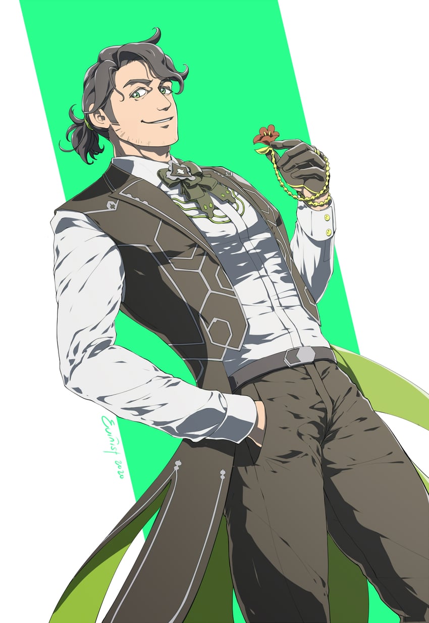 professor sycamore (pokemon and 1 more) drawn by evinist