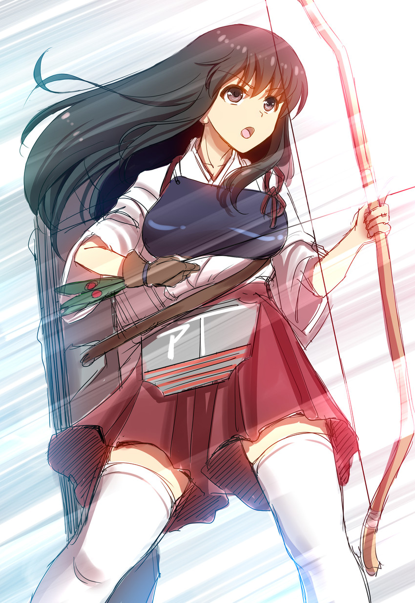 akagi (kantai collection) drawn by youshuu