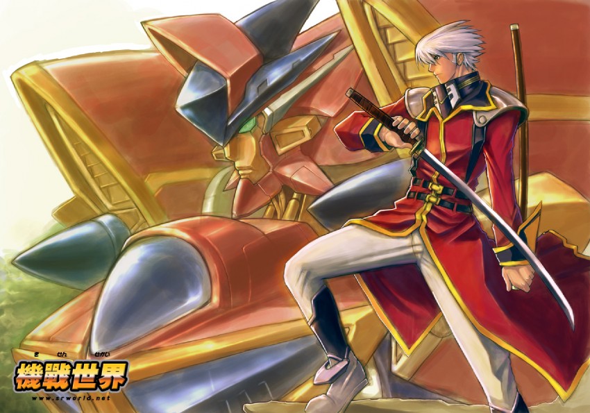 sanger zonvolt and grungust sanshiki (super robot wars) drawn by kengko