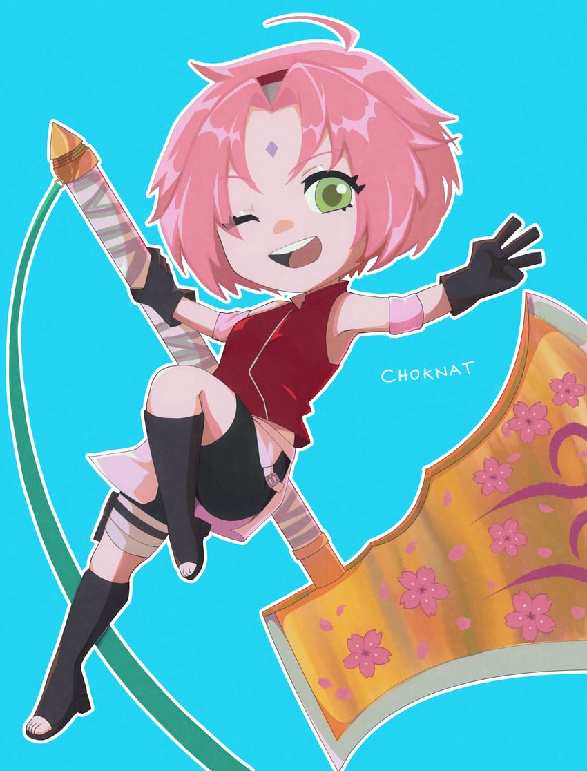 haruno sakura (naruto and 2 more) drawn by choknat