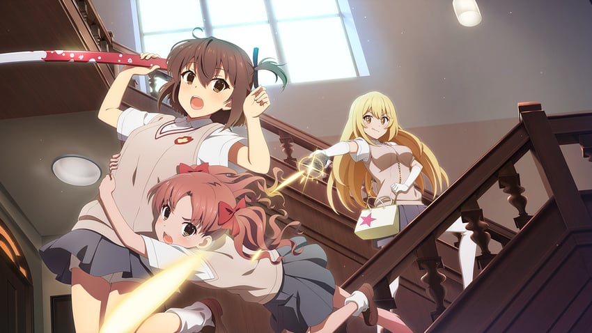 misaka mikoto, shirai kuroko, shokuhou misaki, and etou kanami (toaru majutsu no index and 3 more)