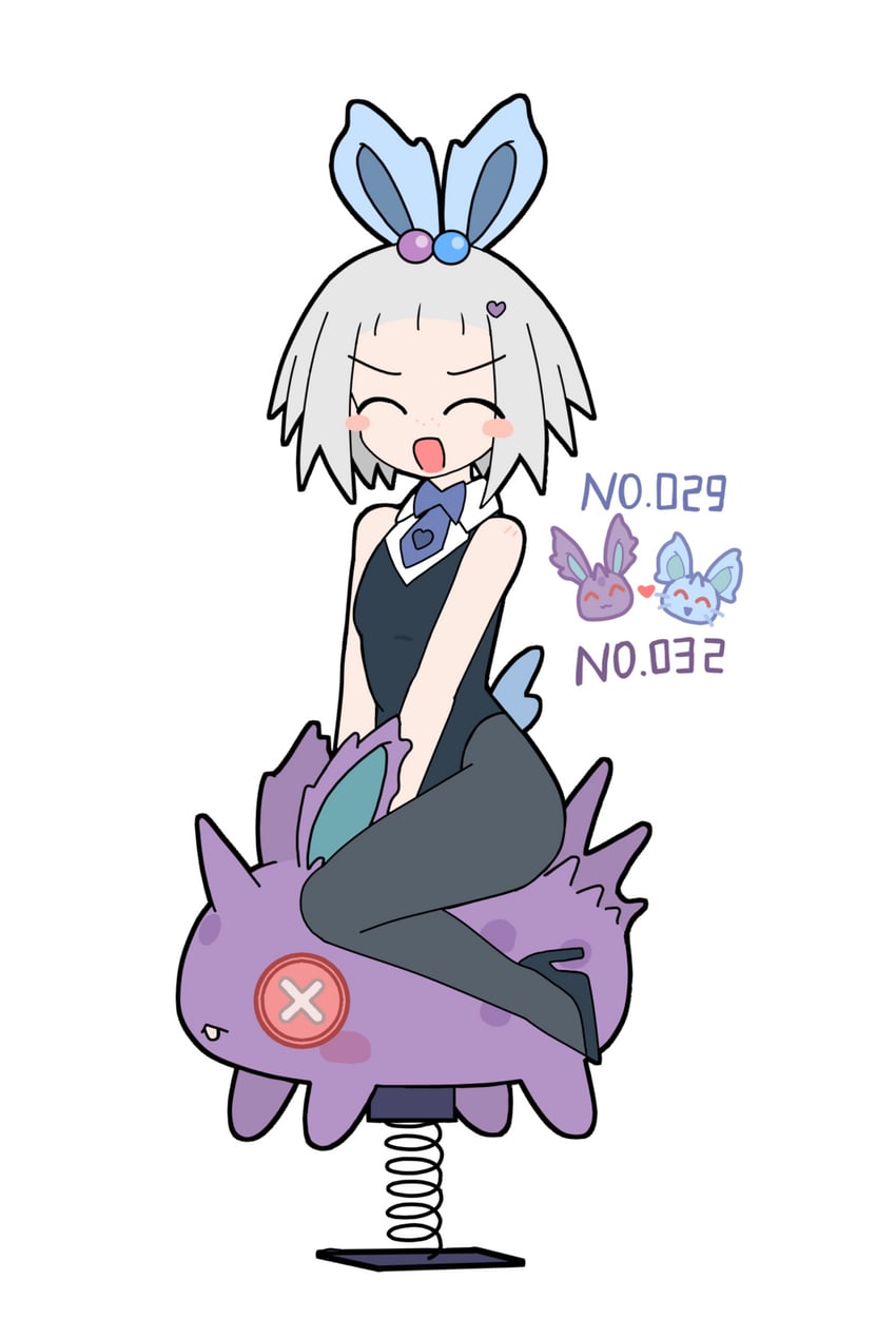 roxie and nidoran (pokemon and 2 more) drawn by jiang_jiang_(swpv5248)