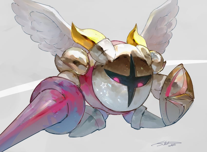 galacta knight (kirby and 1 more) drawn by sukepmonster