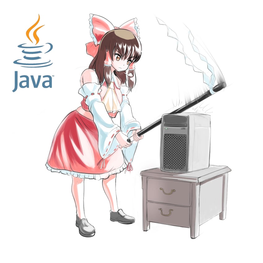 hakurei reimu (touhou) drawn by profitshame
