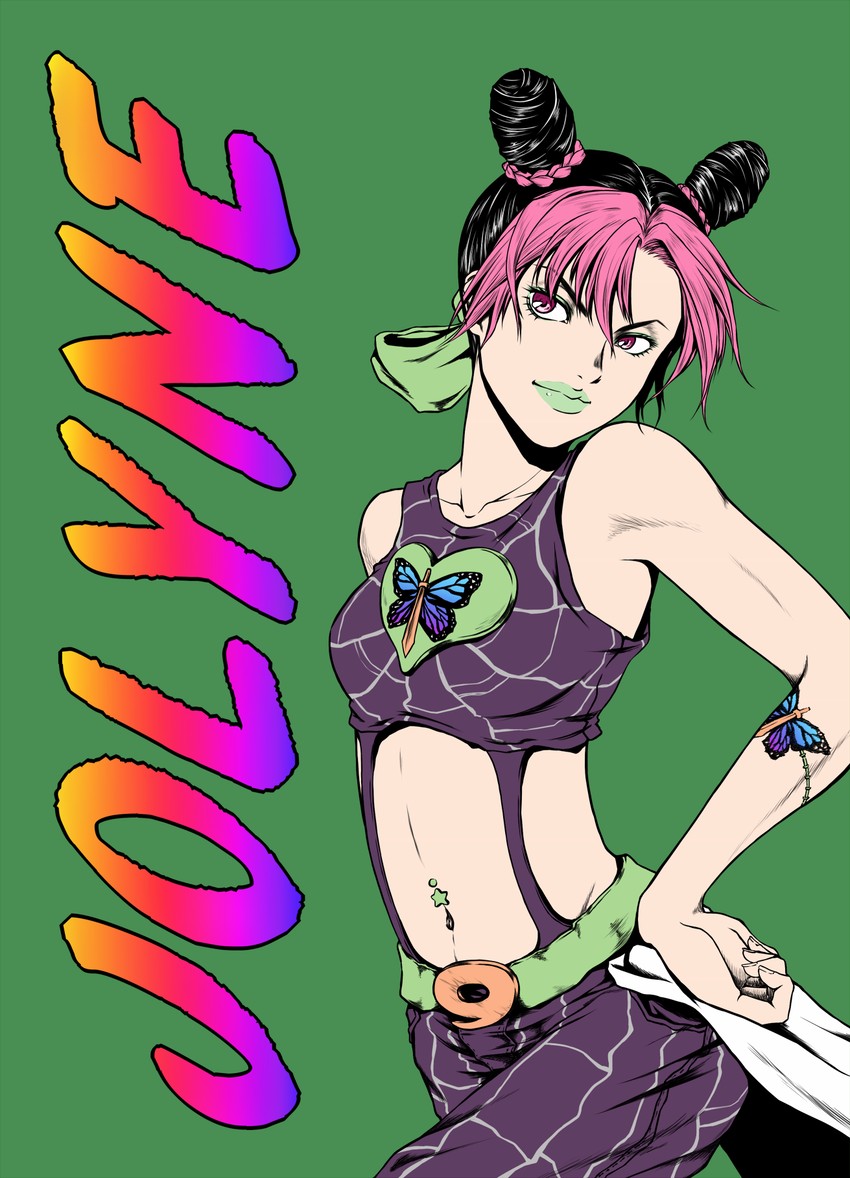 kujo jolyne (jojo no kimyou na bouken and 1 more) drawn by seven_star