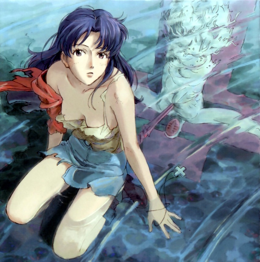 katsuragi misato and lilith (neon genesis evangelion) drawn by hiramatsu_tadashi