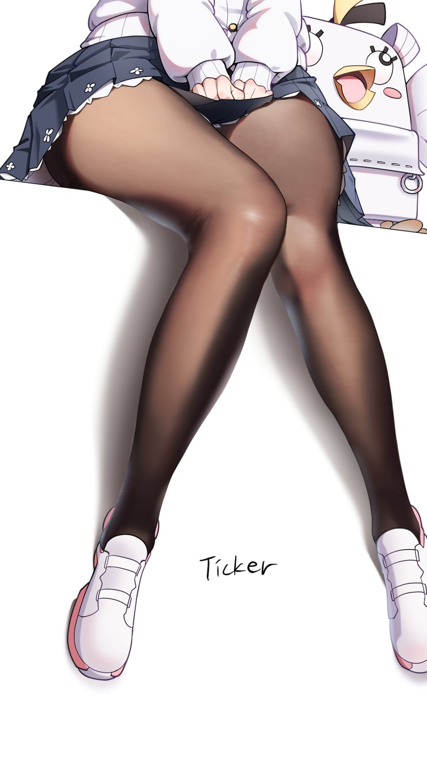 hifumi and peroro (blue archive) drawn by ticker_(kks2ksy)