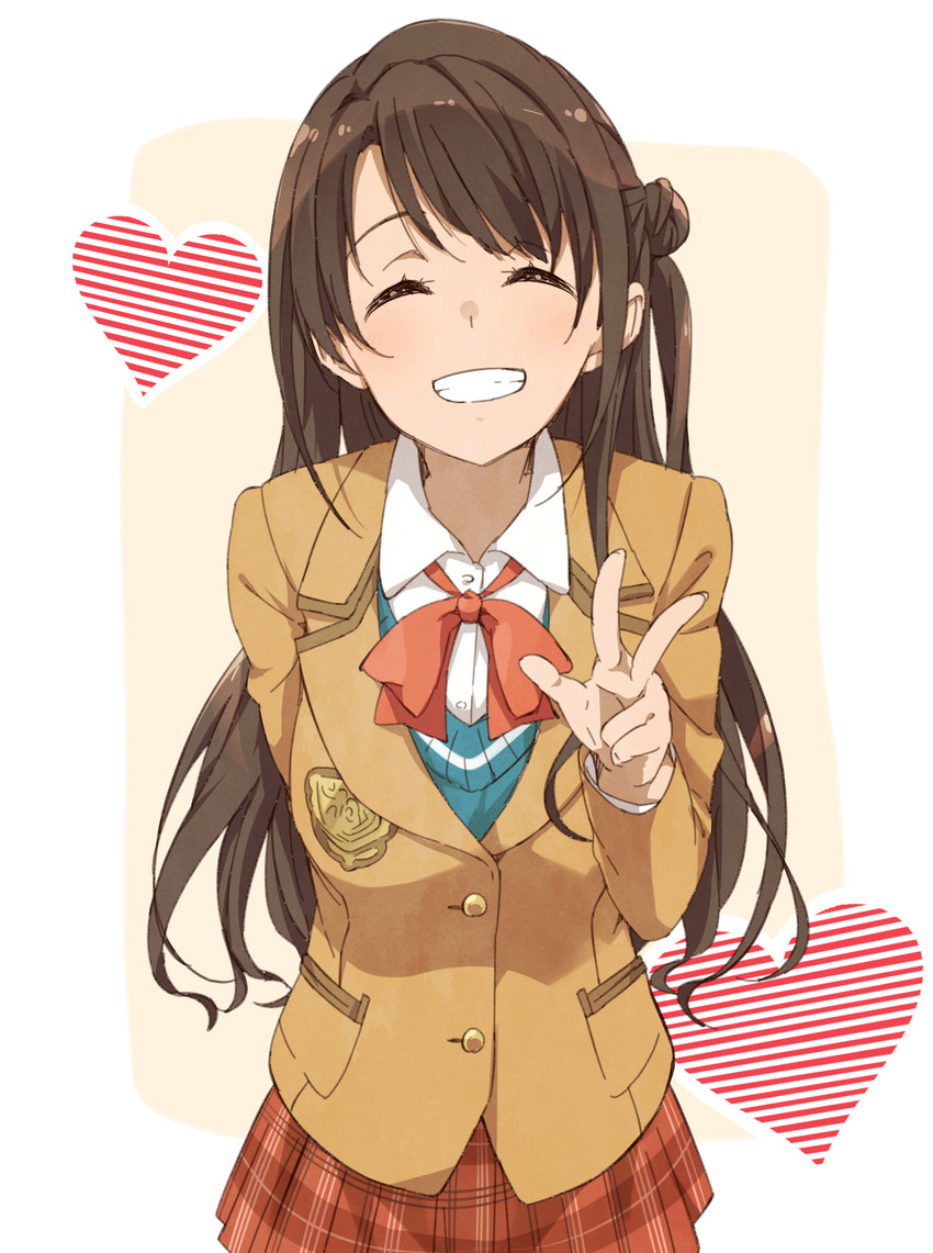 shimamura uzuki (idolmaster and 1 more) drawn by haine