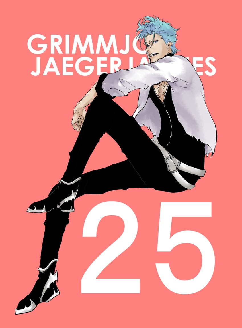 grimmjow jaegerjaquez (bleach and 1 more) drawn by mitu_hide43