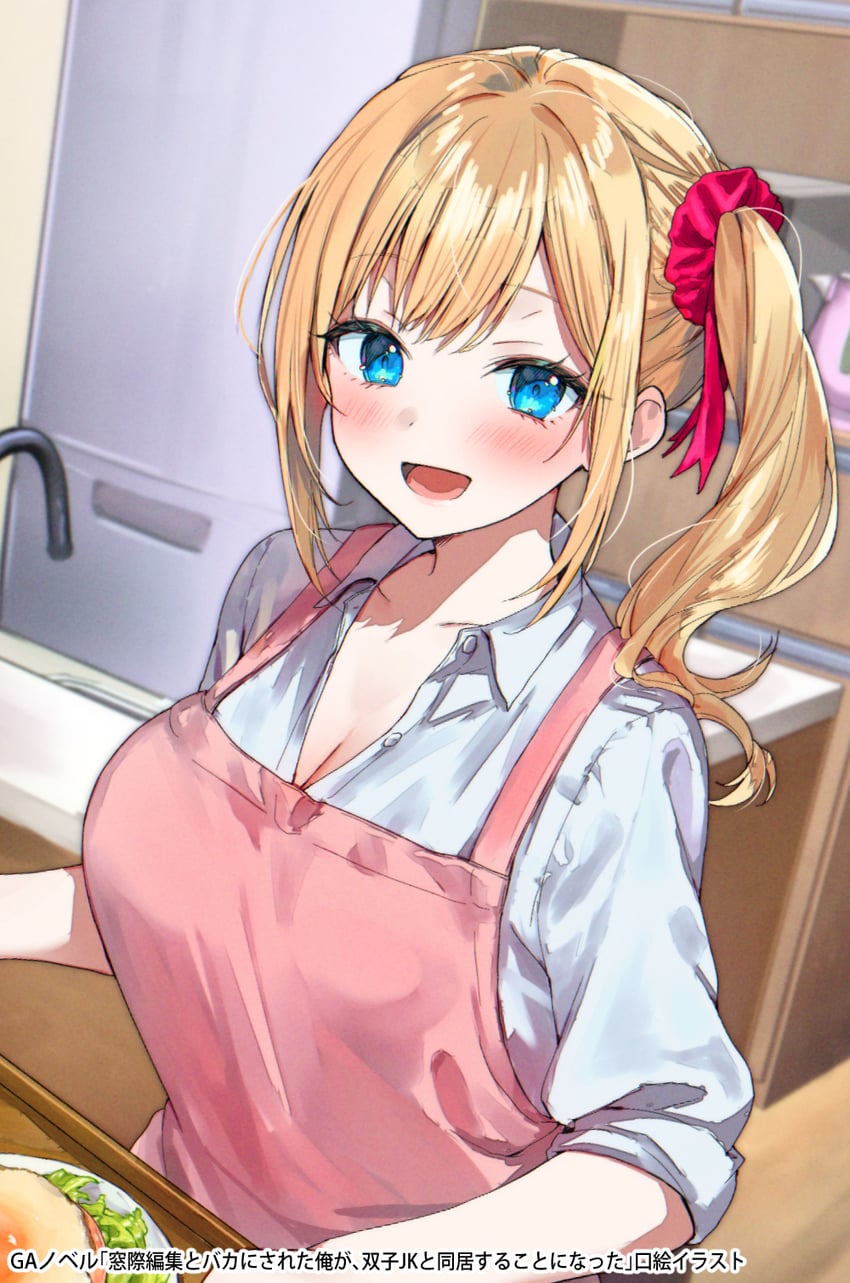 ina akari (madogiwa henshuu to baka ni sareta ore ga futago jk to doukyo suru koto ni natta) drawn by tomozero