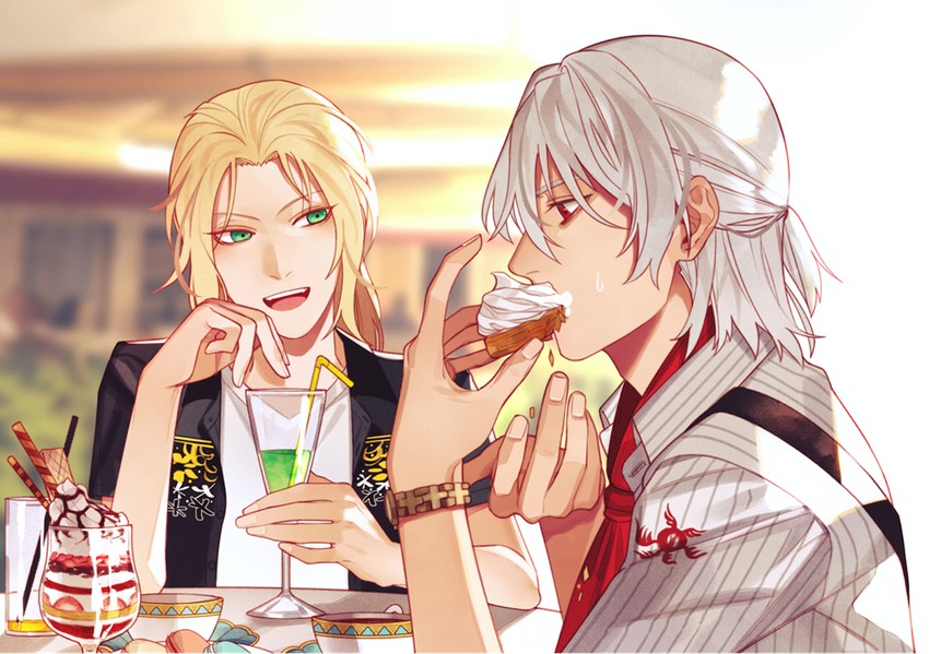 antonio salieri and wolfgang amadeus mozart (fate and 1 more) drawn by sindri