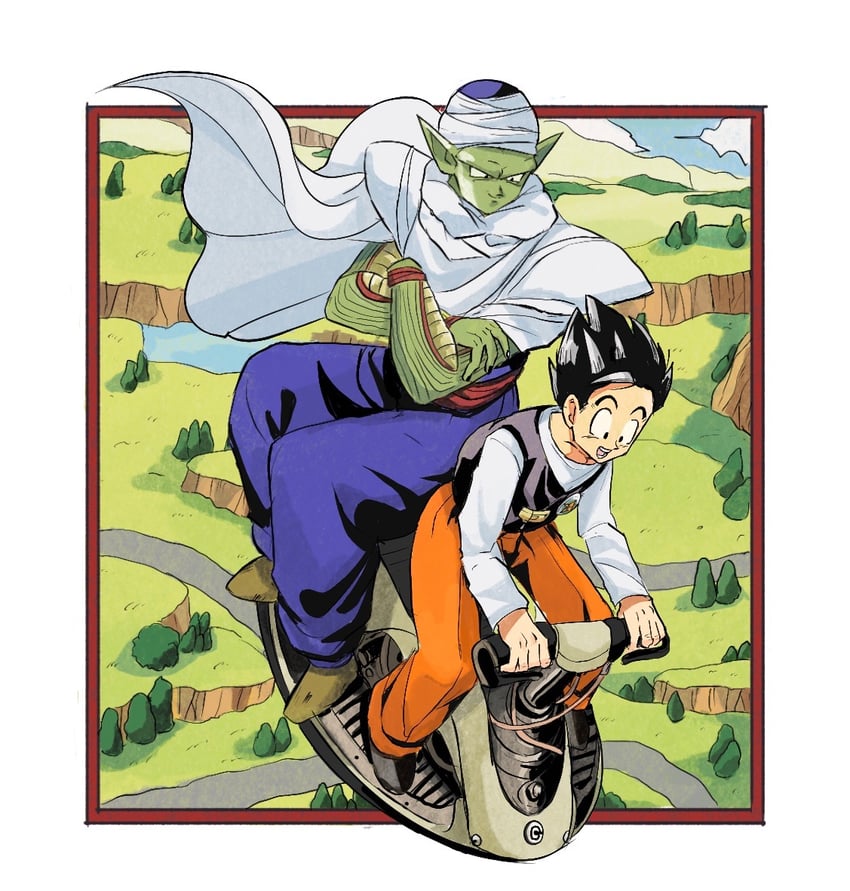 son gohan and piccolo (dragon ball and 1 more) drawn by j_ooey