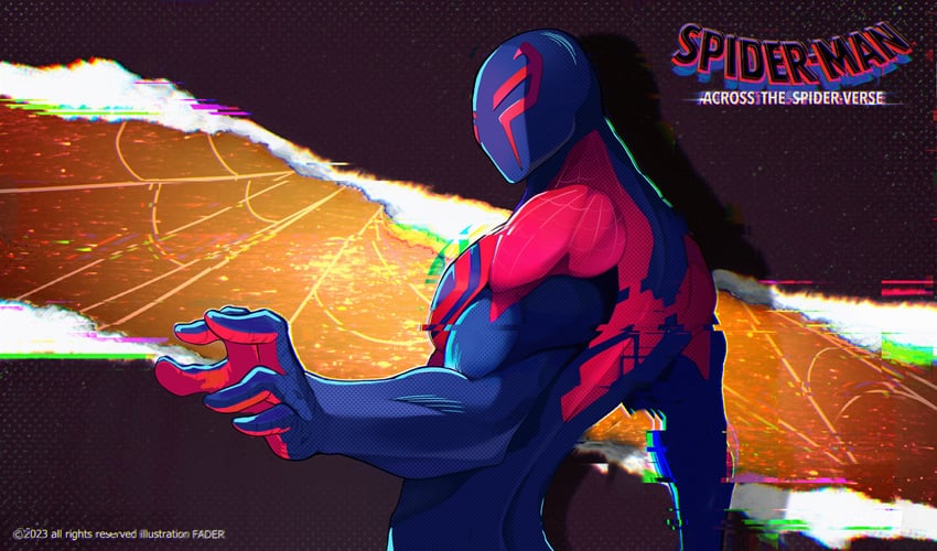 miguel o'hara and spider-man (marvel and 3 more) drawn by nervi_fd
