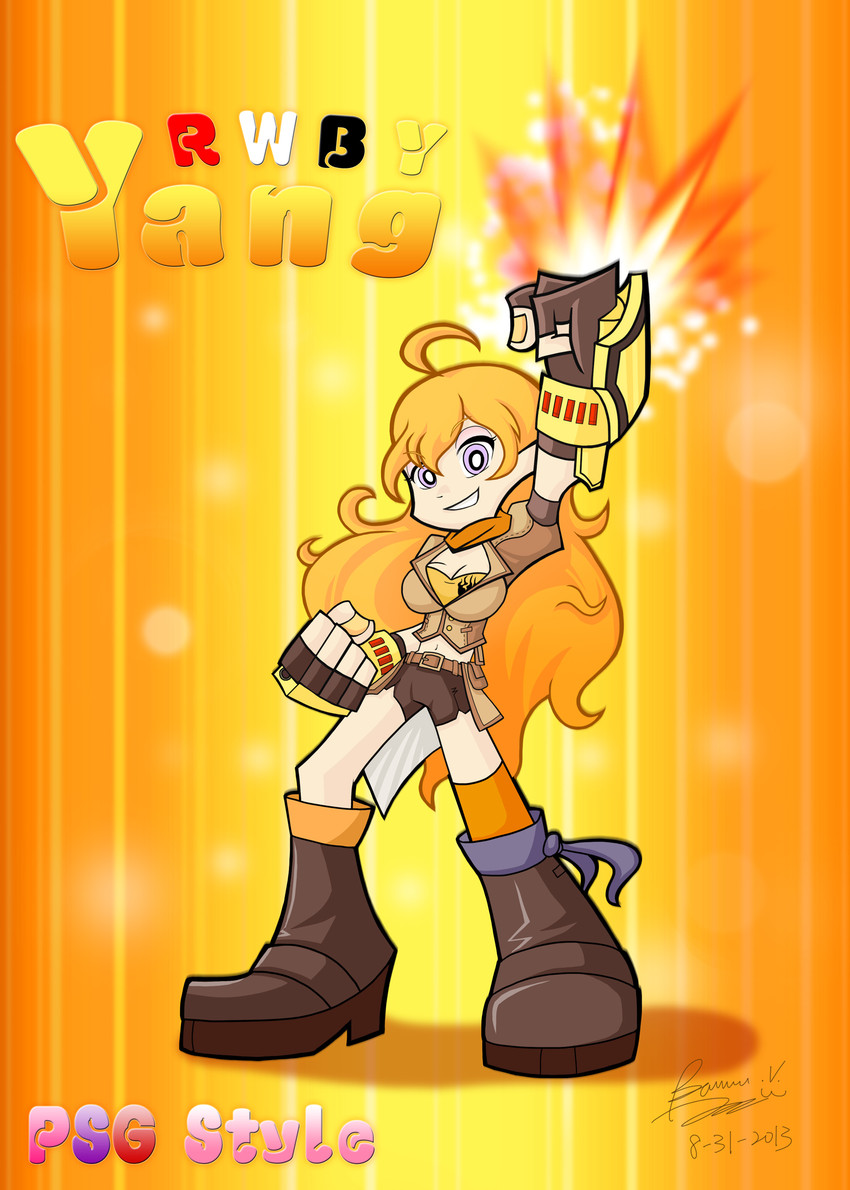 yang xiao long (rwby and 1 more) drawn by bannouneko