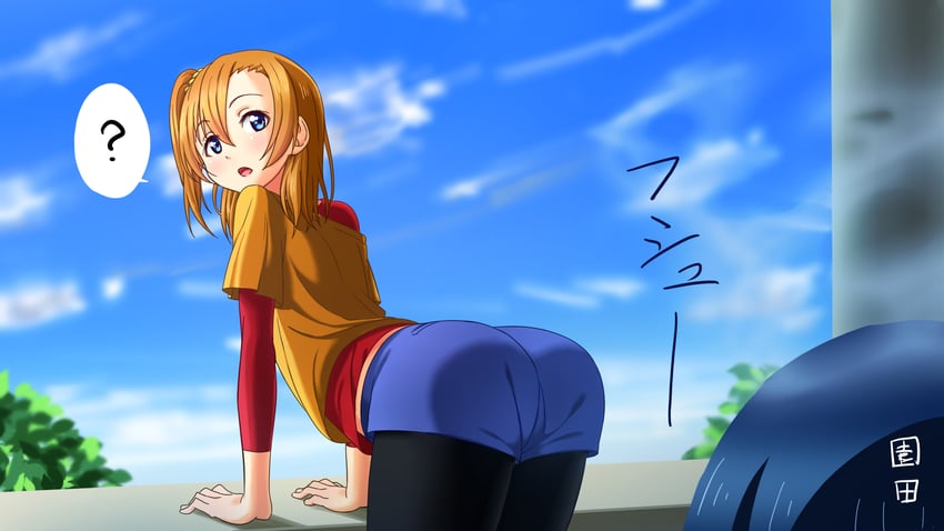 sonoda umi and kosaka honoka (love live! and 1 more) drawn by omaehadareda-uso