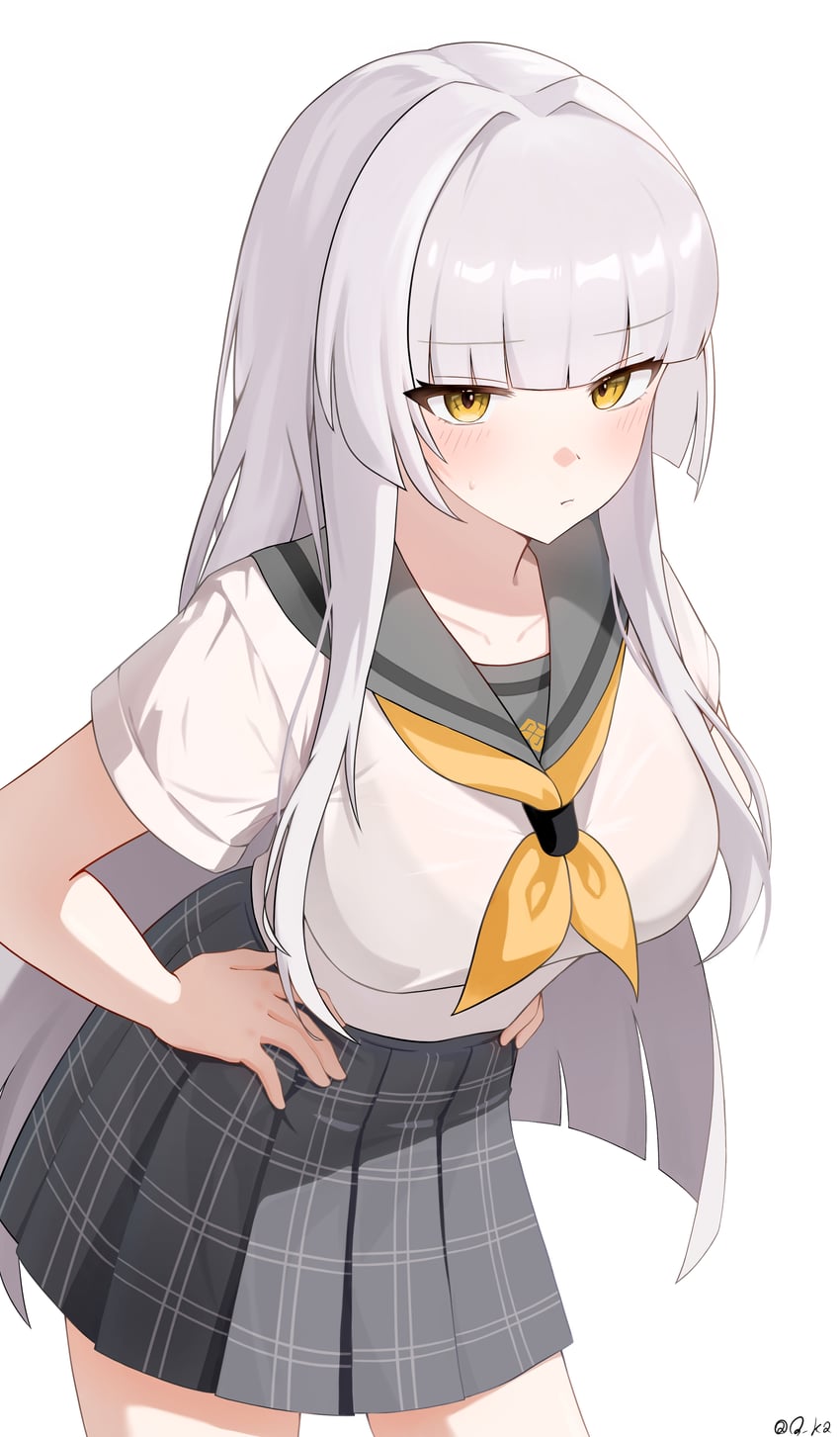 minami rio (black survival and 1 more) drawn by drawing_qka