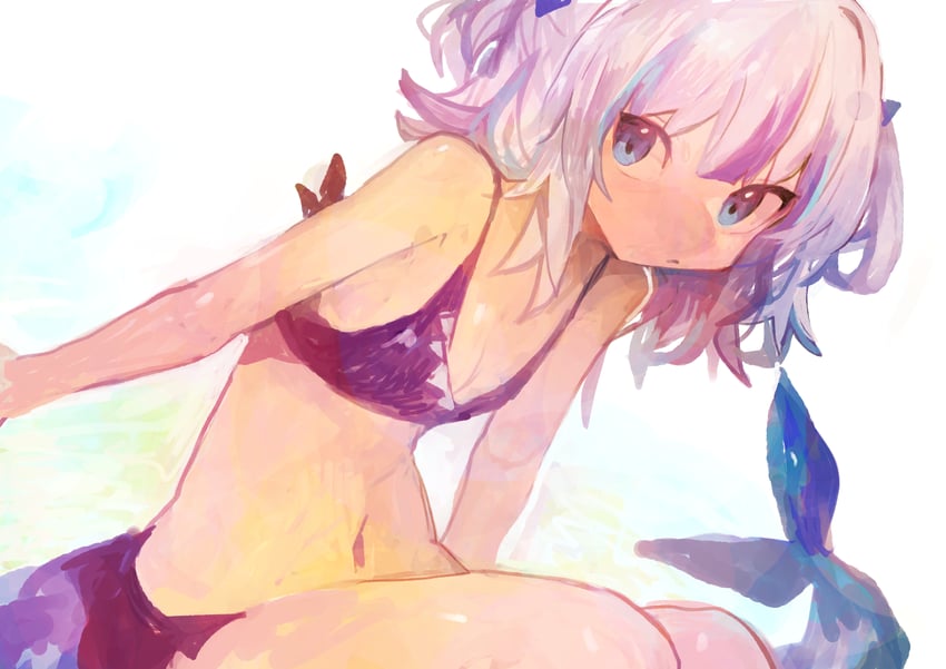 gawr gura (hololive and 1 more) drawn by kaamin_(mariarose753)
