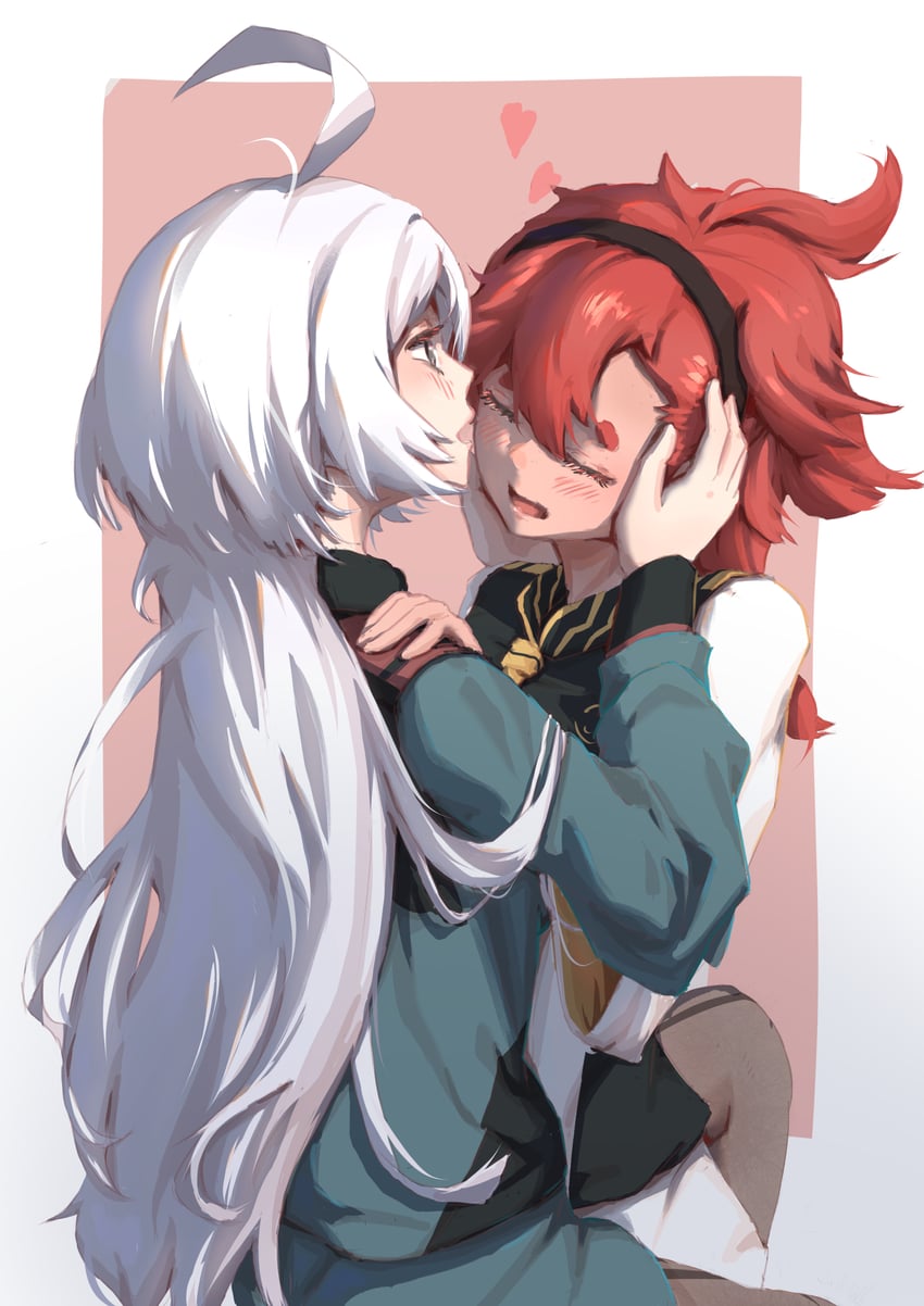 suletta mercury and miorine rembran (gundam and 1 more) drawn by asuka-w
