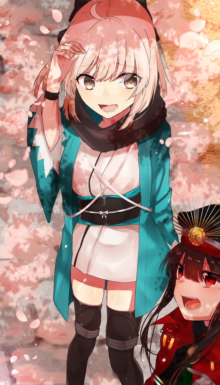 okita souji and oda nobunaga (fate and 2 more) drawn by nagisha-doru