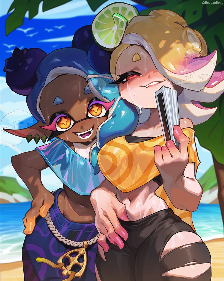 shiver and frye (splatoon and 1 more) drawn by reagan_long
