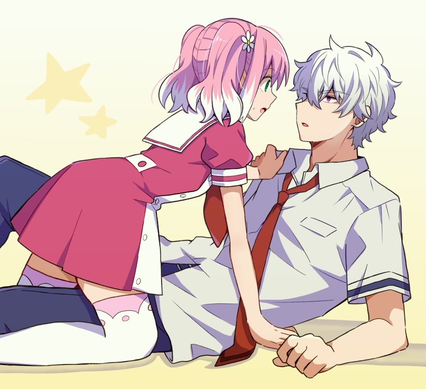 hiiragi nana and onodera kyouya (munou na nana) drawn by yukisa