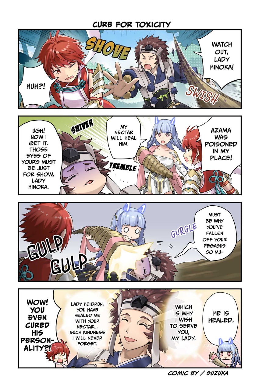 hinoka, azama, and heidrun (fire emblem and 2 more)